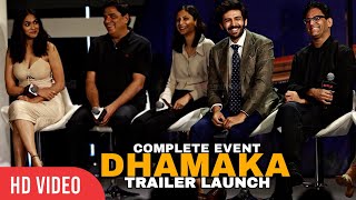 Dhamaka Official Trailer Launch  Kartik Aaryan Mrunal Thakur  Netflix India UNEDITED FULL VIDEO [upl. by Nosrettap]