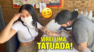 VLOG FIZ MINHA PRIMEIRA TATUAGEM 😱😨 [upl. by Amargo495]