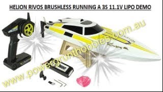 Helion Rivos Brushless RTR Boat with 3S 111Volt Lipo Battery [upl. by Colis]