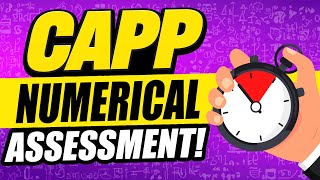 CAPPFINITY ASSESSMENT TEST PRACTICE QUESTIONS NUMERICAL REASONING Pass a CAPP Test with 100 [upl. by Samtsirhc347]