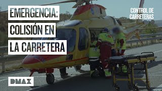 Así actuan cuerpos de seguridad sanitarios y bomberos en caso de accidente  Control de carreteras [upl. by Hussey867]