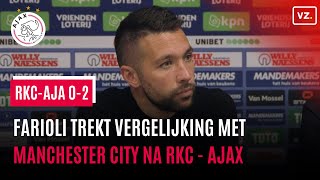 Francesco Farioli trekt vergelijking met Manchester City na RKC  Ajax [upl. by Malim]