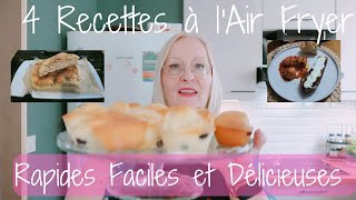 Air Fryer  4 délicieuses Recettes rapides et faciles 😋 [upl. by Calvano]