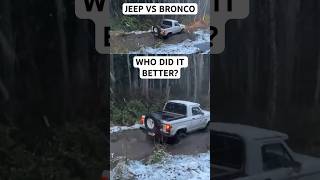 383 stroker swapped Jeep YJ and Ford Bronco II hit the mud 4x4 offroad bc jeep bronco ford [upl. by Emyaj]