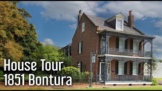 House Tour 1851 Bontura  Natchez MS [upl. by Eynaffit]