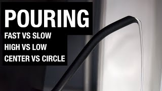 Pouring Technique  Fast vs Slow High vs Low Circle vs Center [upl. by Kassaraba]