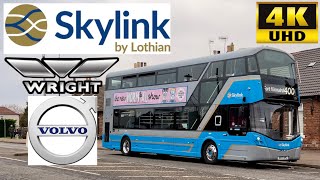 Lothian Skylink 400 Fort Kinnaird to Edinburgh Airport Wright Gemini3 Volvo B5TL 504SF17VPC [upl. by Lytsirhc884]