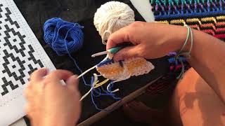 Tutorial Knottenwolnl week 2 Mozaïek CAL 2019 [upl. by Amoritta]