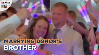 Lung transplant recipient marries donors brother ❤️  LOVE THIS [upl. by Lemraj]