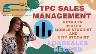 TPC SALES MANAGEMENT PAANO MAG ENCODE NG SALES retailer dealer mobile stockist and city stockist [upl. by Eugatnom]