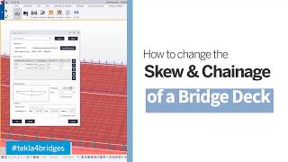 How to Change the Skew and Chainage of a Reinforced Concrete Double Curved Bridge Deck [upl. by Anwahsad6]