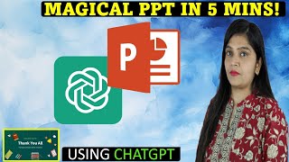 How to make PPT in hindi using ChatGPT for FREE [upl. by Oiramad]