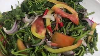 Ensaladang Talbos Ng Camote Panlasang Pinoy Pinoy Recipe [upl. by Airdnal944]