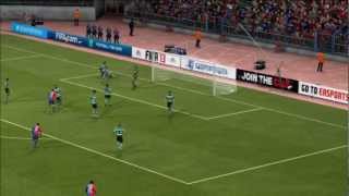 HD FC Basel  Sporting Lissabon 30  22112012  fifa 13 forecast [upl. by Terris]