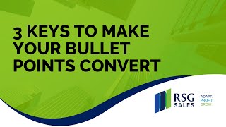 3 Keys To Make Your Bullet Points Convert [upl. by Philip323]