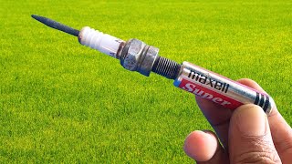 How to Make a Simple Welding Machine from SPARK PLUG at Home New invention [upl. by Bihas]