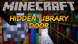 Minecraft How to make a hidden bookshelf door 1112 [upl. by Shelli549]