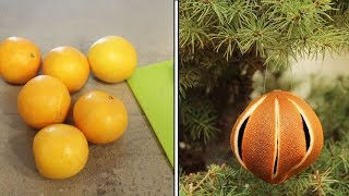 How to Dry Whole Oranges for Christmas Tree Ornaments [upl. by Initirb]