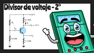 Transistores BJT en DC  Divisor de voltaje  2° ✅ [upl. by Beret]