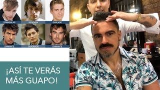 TIPOS DE ROSTRO Y CORTES DE PELO PARA HOMBRE [upl. by Nottarts]