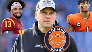 Shane Hired as Bears OC  Bears likely to stick with Justin Fields not take Caleb Williams [upl. by Einattirb]