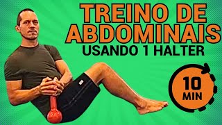 Treino de Abdominais com Halter – 10 Minutos de Circuito Intenso [upl. by Helprin]