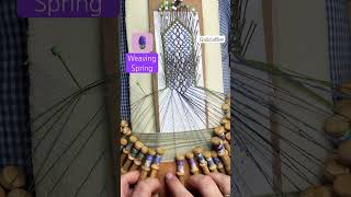 🪻 What’s your favorite Spring flower 🌸 bobbinlace fiberart fiberartist lace lacemaking arte [upl. by Amjan]