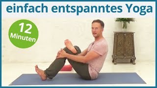 einfach entspanntes Yoga am Abend  12 Minuten [upl. by Trici]