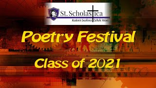 Poetry Festival by the Class of 2021 of St Scholastica School [upl. by Suravaj]