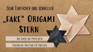 quotfakequot Origami Weihnachtsstern [upl. by Bautista496]