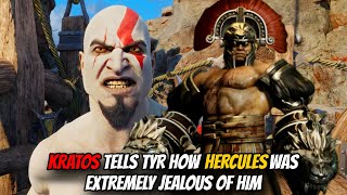 KRATOS TELLS TYR HOW HERCULES WAS EXTREMELY JEALOUS OF HIM  GOW RAGNAROK VALHALLA [upl. by Zola]