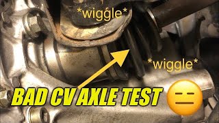 How to test Bad CV Axle inner joint on car [upl. by Anwad509]