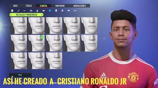 😱Cómo CREAR a Cristiano Ronaldo Jr en FIFA 22 Modo Carrera [upl. by Yhtrod]