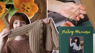 Making Memories  knitting a textured cardigan for my almost 1 year old [upl. by Corie]