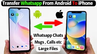 Transfer Whatsapp Chats amp Data From Android To iPhone With MobileTrans Transfer From Android To iOS [upl. by Eelano]