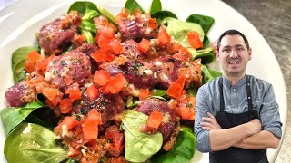 Salade de gésiers confits au Vinaigre de Framboise [upl. by Youngran993]