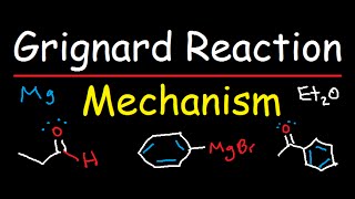 Grignard Reagent Synthesis Reaction Mechanism  Organic Chemistry [upl. by Briano]