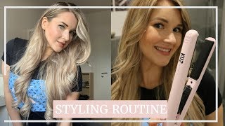 5Minuten Styling Routine  Softe Wellen mit dem KU2 Cosmetics Glätteisen [upl. by Abrams274]