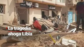 CATÁSTROFE EN LIBIA  Fuertes tormentas e inundaciones dejan miles de muertos y desaparecidos [upl. by Aikemit]