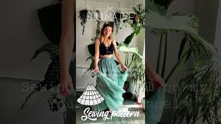 Long skirt sewing pattern tutorial on my YouTube channel DIY underskirt [upl. by Kamila]