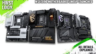 MSI Z890 Motherboard Lineup Launched  MSI Z890 MEG Series MPG Series MAG Series And PRO Series [upl. by Nuawad440]