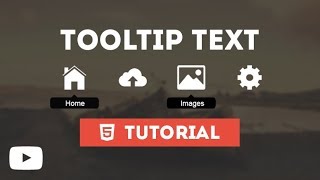 Awesome Tooltip Text On Hover  Tutorial Using Only HTML amp CSS [upl. by Glogau75]