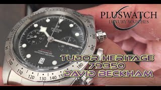 Tudor Heritage 79350 David Beckham chrono 2017 Baselworld [upl. by Simons806]