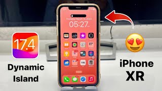 Enable Dynamic island on iPhone XR on iOS 174 [upl. by Hcelemile]