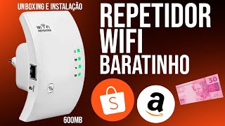 Repetidor de WIFI da Shopee  Unboxing  Instalação Vale a pena [upl. by Rois]