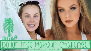 Dollar Tree Makeup Challenge  Collab with LoveMelisaMichelle [upl. by Robyn]