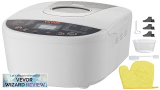 VEVOR Bread Maker 19in1 2LB Dough Machine Nonstick Ceramic Pan Automatic Breadmaker Review [upl. by Biddick]