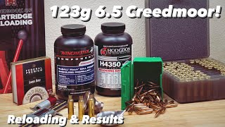 65 Creedmoor 123g Sierra  StaBALL Match amp H4350 Reloading and Results [upl. by Tenaej911]