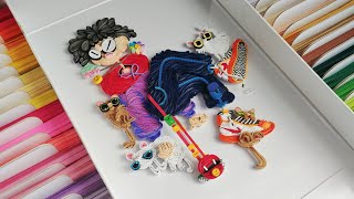 I Quilled GawxArt Coloring Page quotCATBOIquot With Quilling  Artoholic  2D Quilling [upl. by Narut]