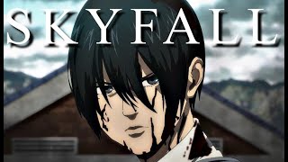 Attack On Titan AMV  Skyfall Adele [upl. by Yerok]